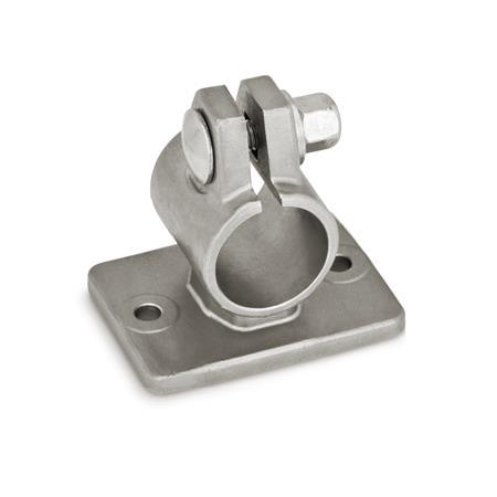 FEZ Flanged clamps, with two fastening bores, stainless steel Type: A - Without seals