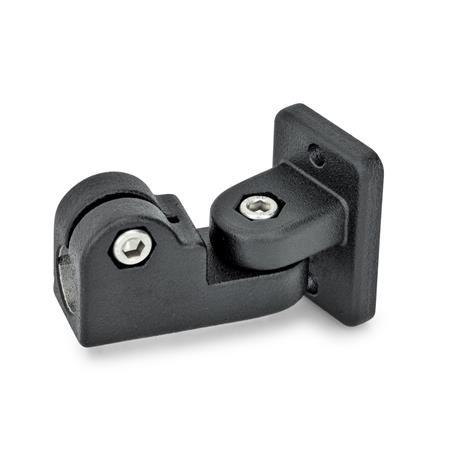  GKF Joint clamps, aluminum Surface: 2 - Black, textured powder-coated, RAL 9005