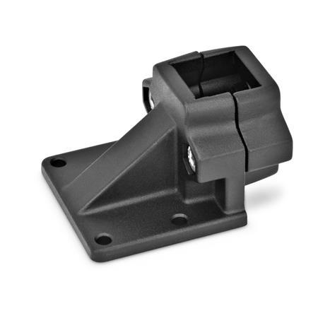  BML Base clamps, multi-piece, aluminum d<sub>1</sub> / s: V - Square
Surface: 2 - Black, textured powder-coated, RAL 9005