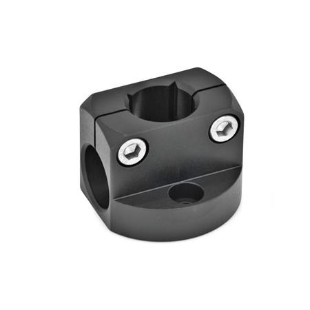  BG Base clamp mountings, aluminum Surface: S - Aluminum, black anodized