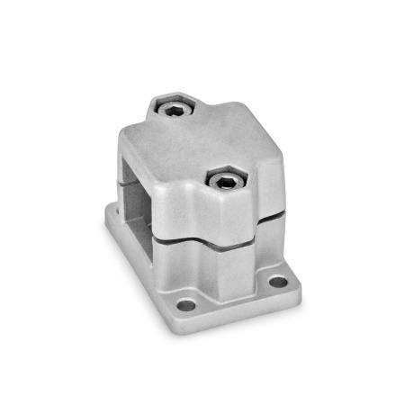  FM Flansch-Klemmverbinder, mehrteilig, Aluminium d<sub>1</sub> / s: V - Vierkant
Oberfläche: 8 - gestrahlt, matt, gestrahlt, matt
