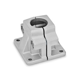  BM Base clamps, multi-piece, aluminum d<sub>1</sub> / s: B - Bore<br />Surface: 8 - Blasted, matt, blasted, matt