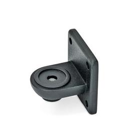  LSF Swivel clamps, aluminum Type: MZ - With centering step<br />Surface: 2 - Black, textured powder-coated, RAL 9005