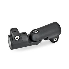  GST Joint clamps, aluminum Type: S - Stepless adjustment<br />Surface: 2 - Black, textured powder-coated, RAL 9005